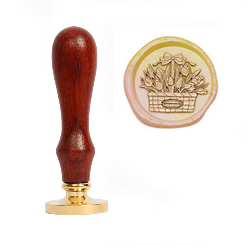 Sello metalico para lacre - Canasta