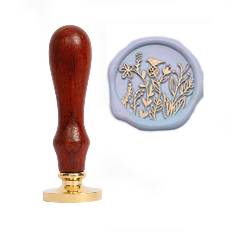 Sello metalico para lacre- Pajaro