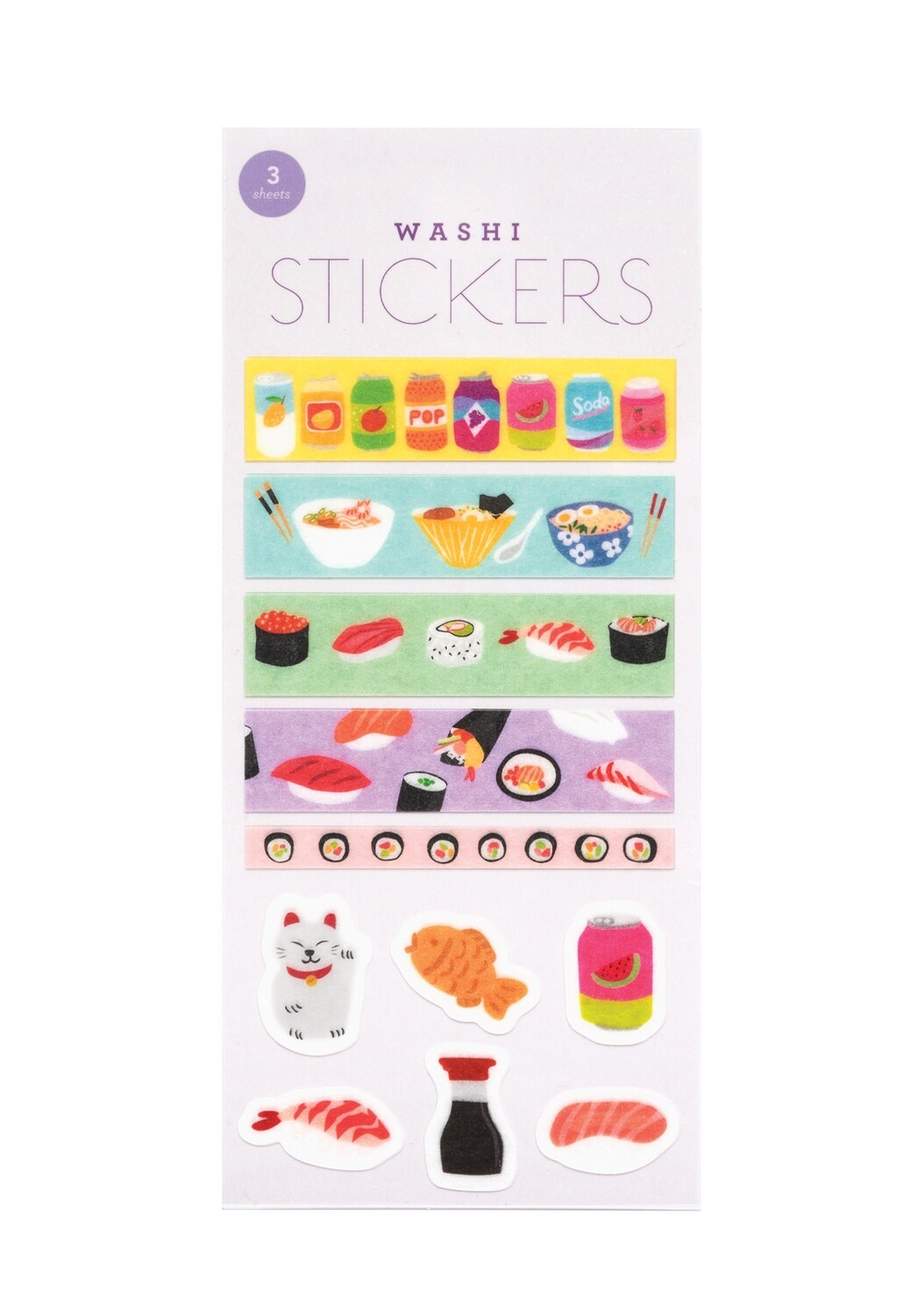 WASHI STICKERS - ASIAN FOOD