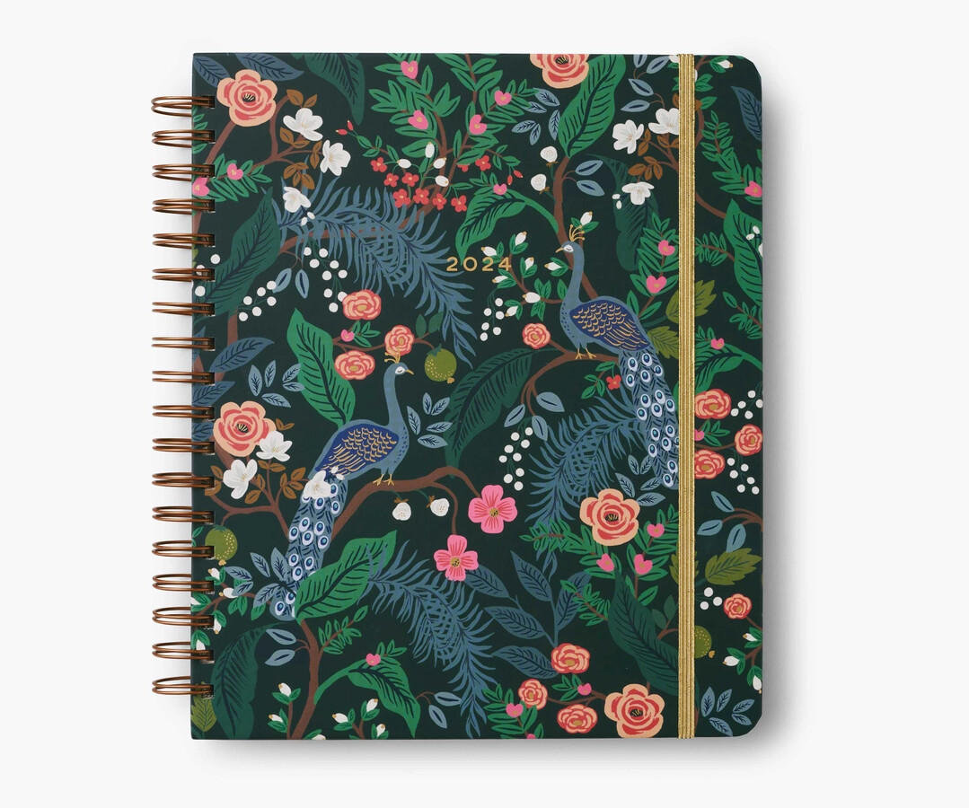 2024 17Month Large Planner Peacock