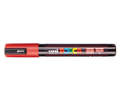 Posca PC 5M- Ruby Red (unidad)