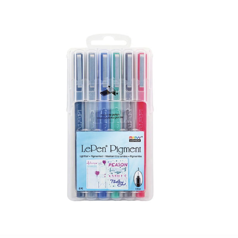 Le Pen Pigment set de 6 - Primary