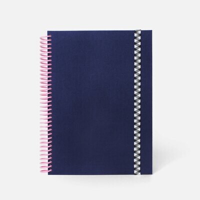 Navy - Plain Canvas Notebook
