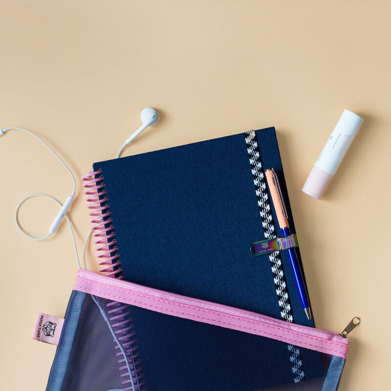 Navy - Plain Canvas Notebook