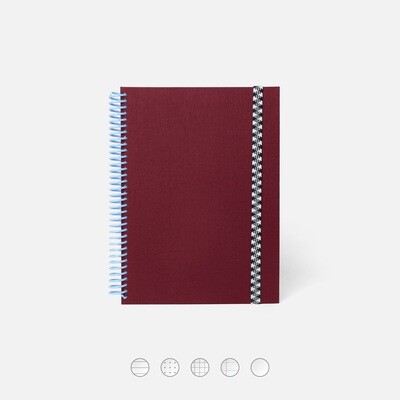 Burgundy - Plain Canvas Notebook