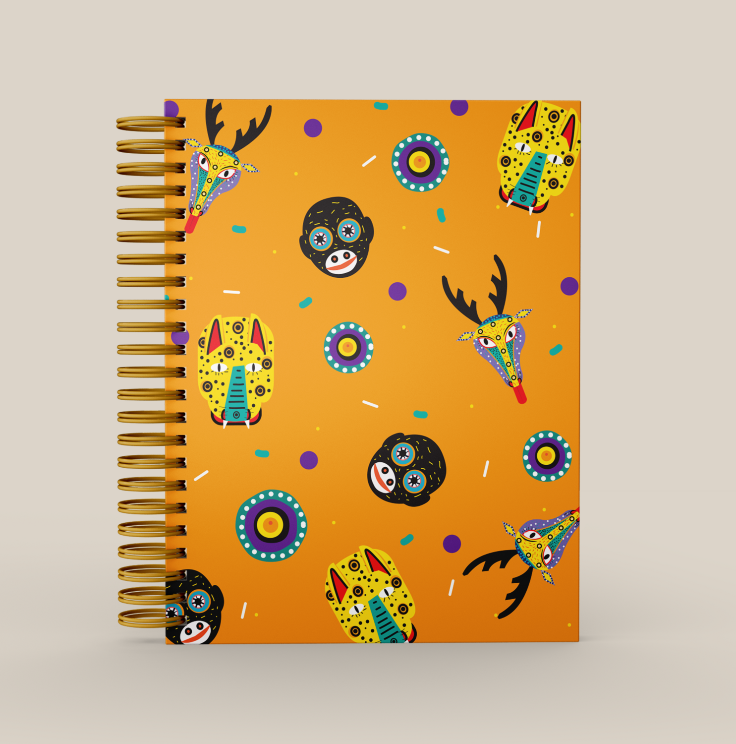 Cuaderno Ishto Espiral - Máscaras