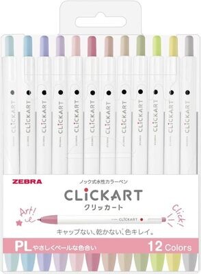 ClickArt Zebra Set de 12 - Pastel