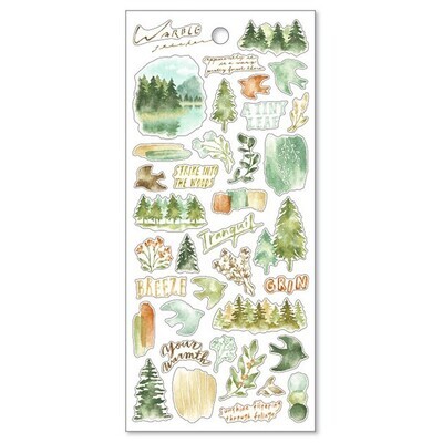 Warble' Series Stickers - green