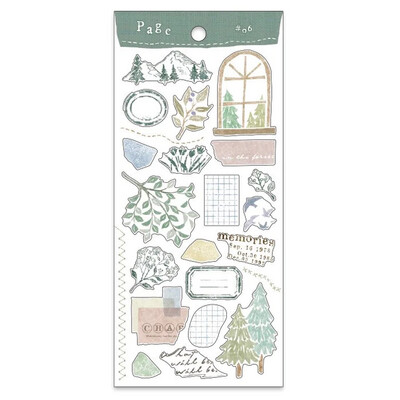 'Page' Series Stickers - Forest