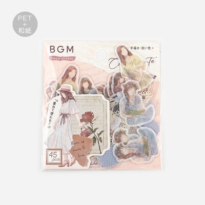 BGM Washi Stickers - Pale Colours