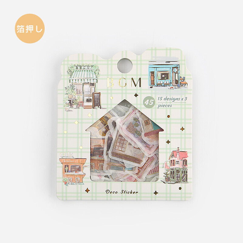 BGM Washi Stickers - Cafe Crawl