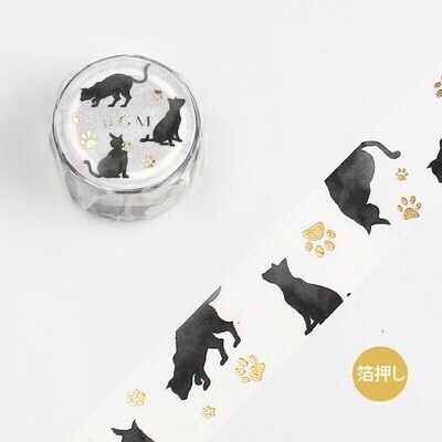 BGM Washi Tape - Black Cat
