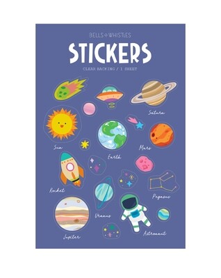 Clear Stickers - Planets