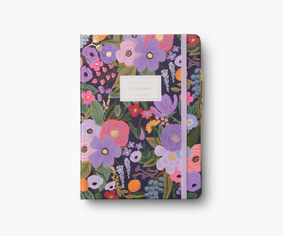 Journal with Pen - Violet Garden Party