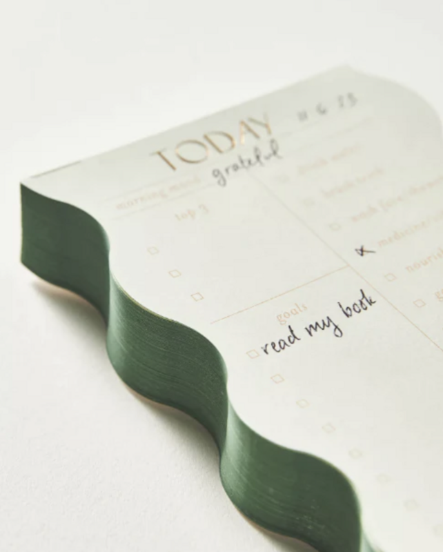 Wavy Notepad - Sage