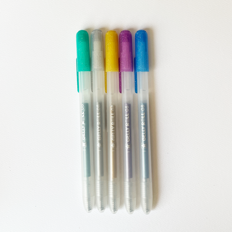 Gelly roll retractil - set 5