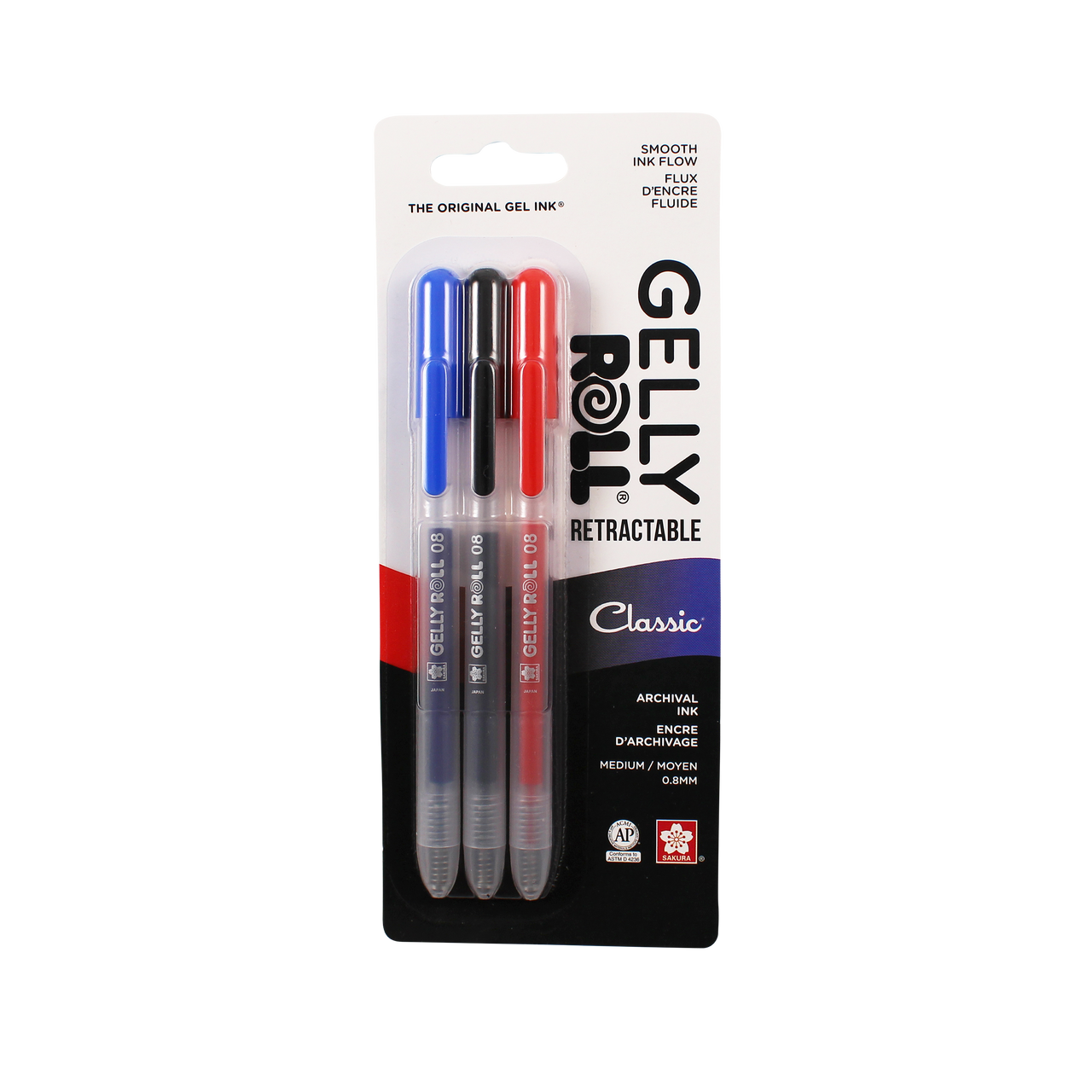 Gelly roll retractil - set 3