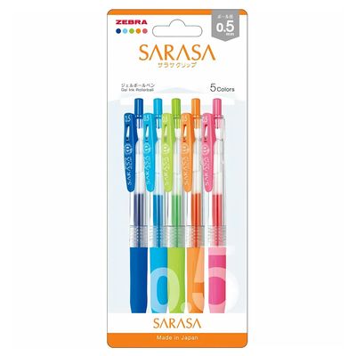 Sarasa Zebra- set de  5