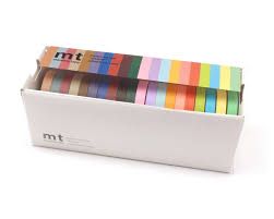 Set 20 Washi tapes MT- Multicoloured Slim