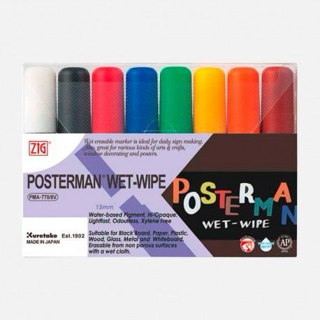 Set Posterman Wet-Wipe 15mm