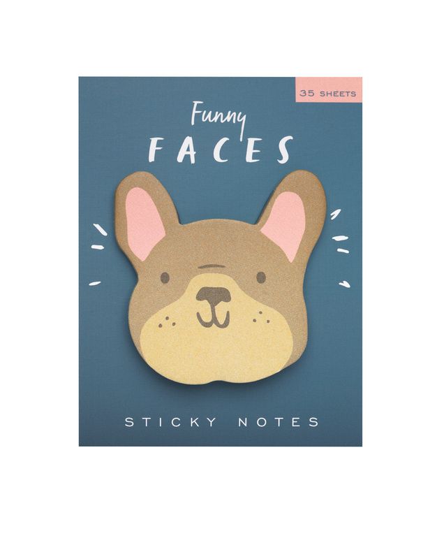 Funny Faces Sticky notes - French Bulldog
