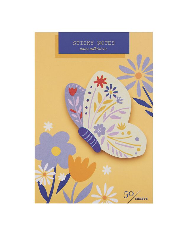 Die Cut Sticky notes -Butterfly