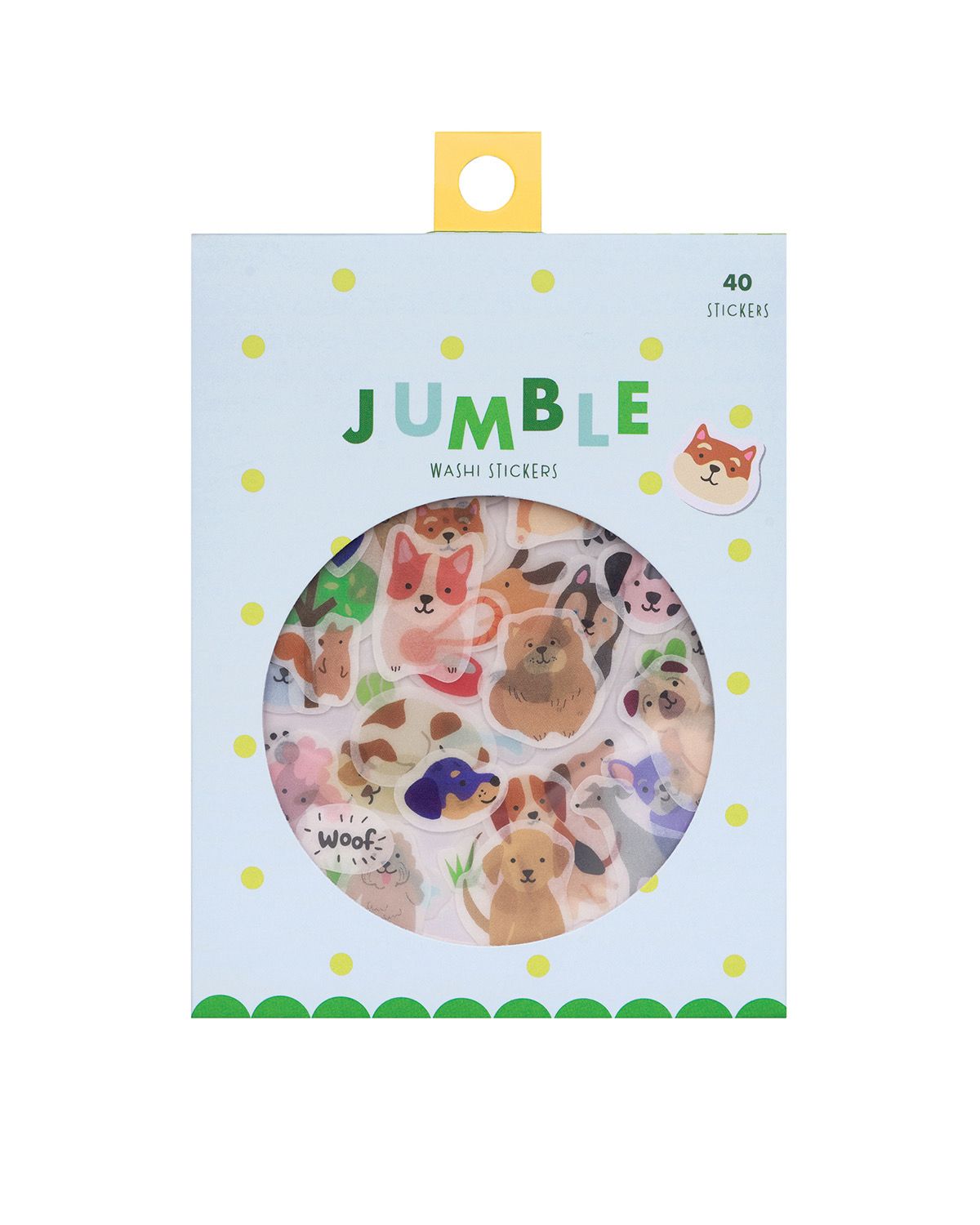 Jumble Washi Stickers - Dog