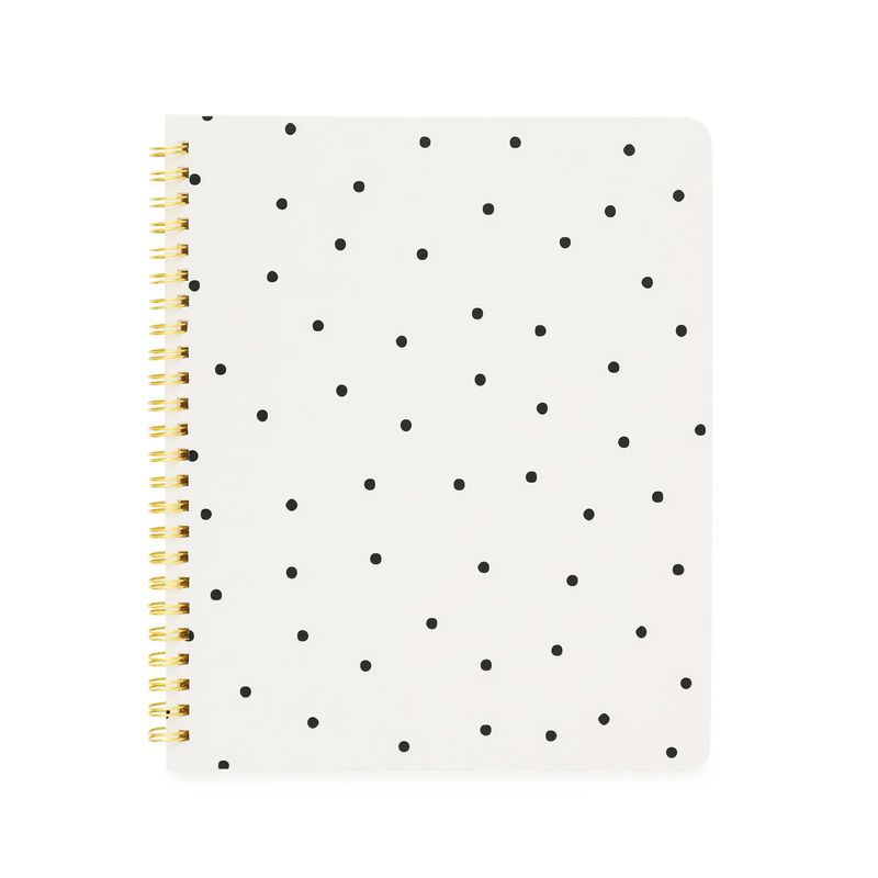 Cuaderno Sugar Paper- Cream + Black Scatter Dot