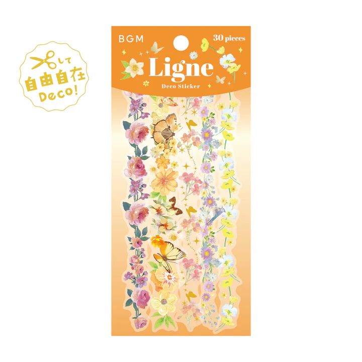 BGM Ligne Gold Foil Sticker Pack - Floral Scent