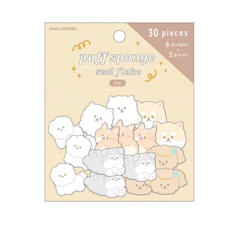 Kamio Japan puff Stickers-  inu