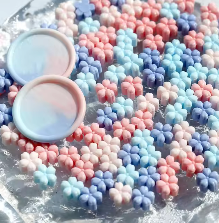 Pastillas de cera - Azules y rosas