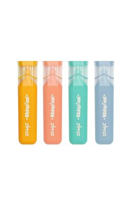 Set de 4 relatadores con glitter - Shine on!