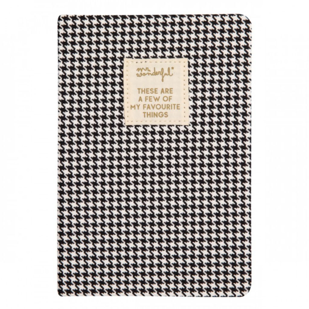 Mr wonderful Libreta A5 Tela A these are a few of my favourite things