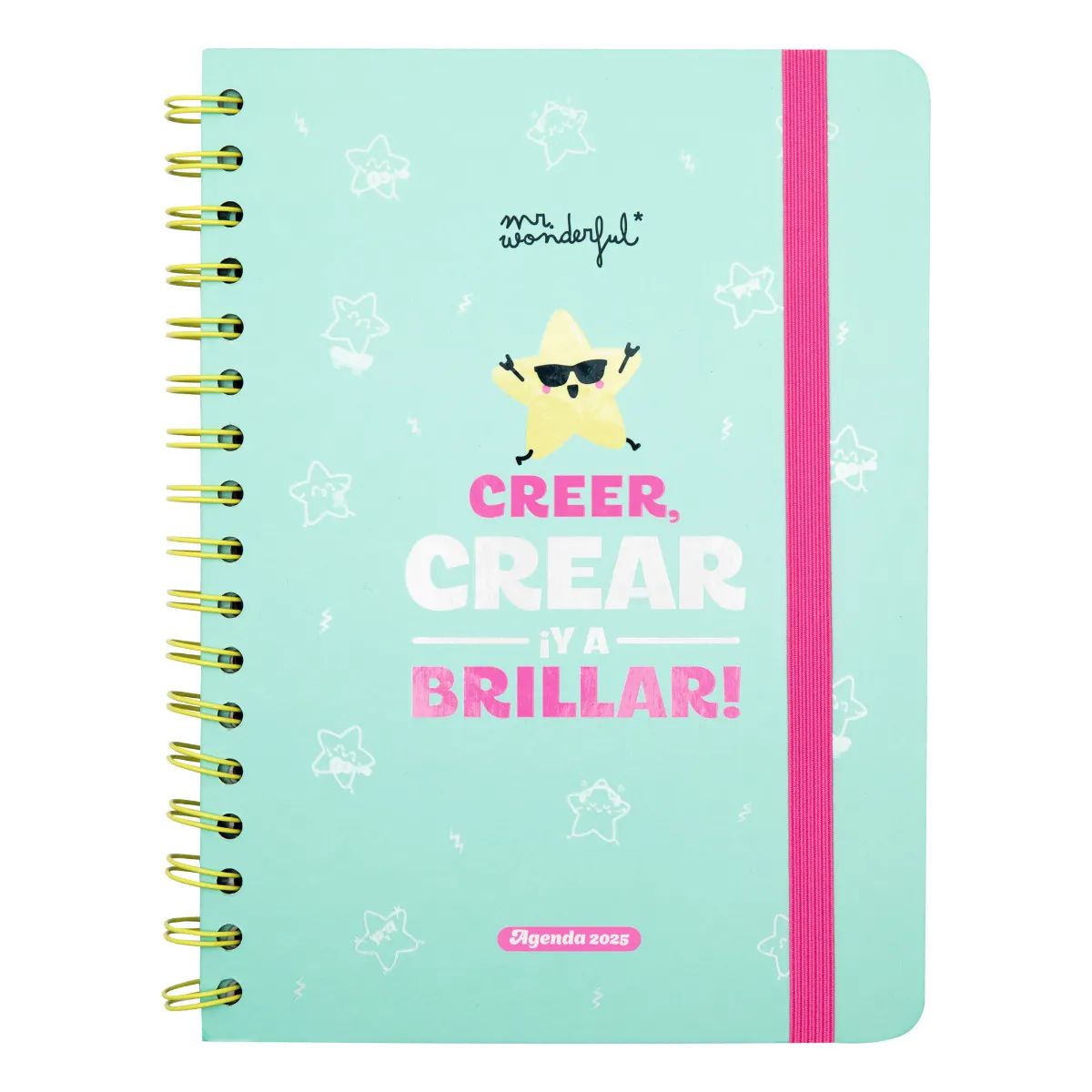 Agenda Wonder 2025 Semanal - Creer crear y a brillar