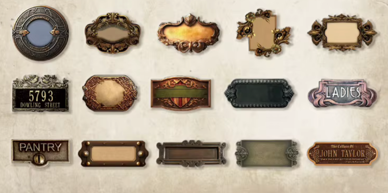 Set stickers Frames
