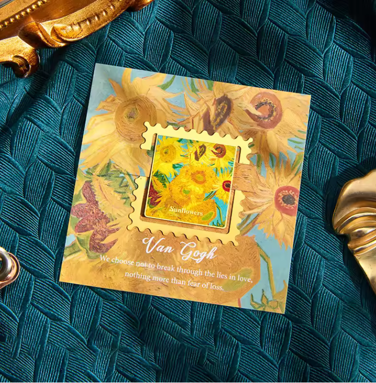 Bookmark Metalico Sunflower Van Gogh