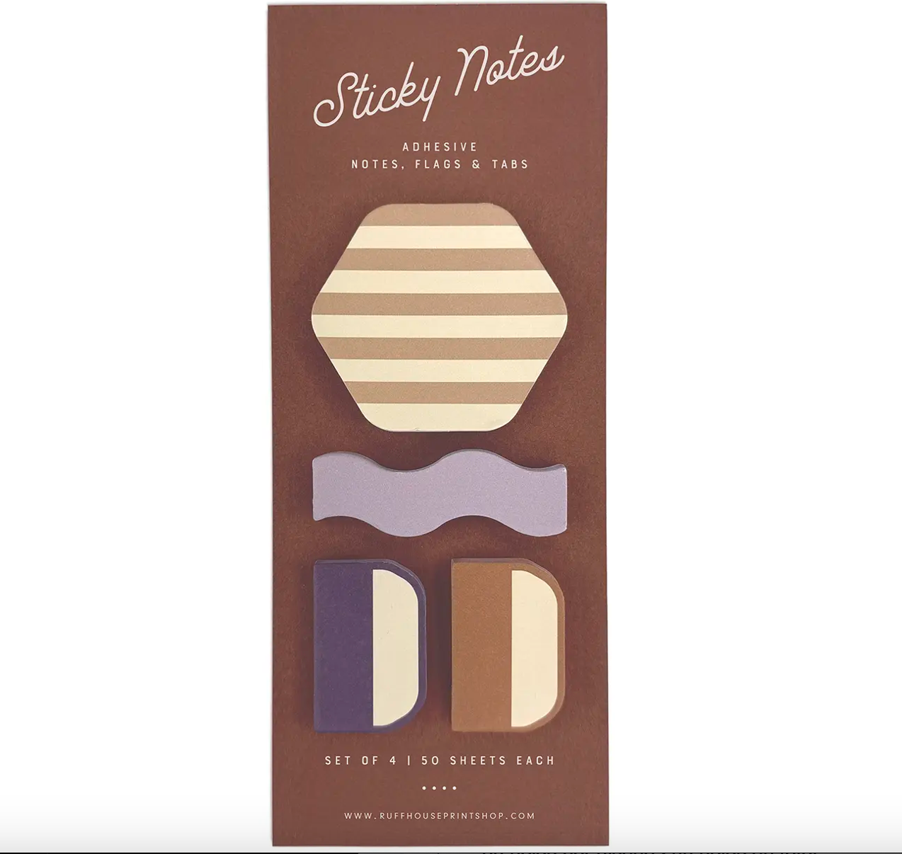 Page Flags and Tabs Stripe Brown