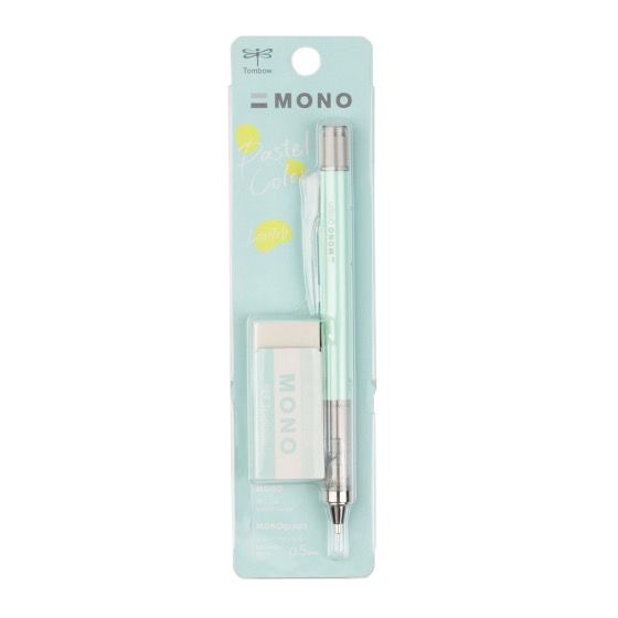 Mechanical Pencil + Eraser Mint Green