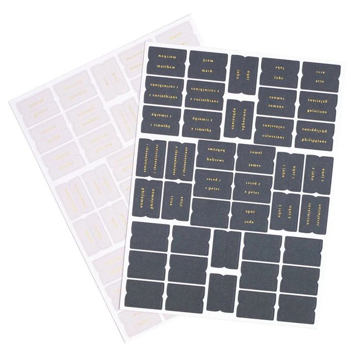 Church Notes - Navy and Grey Bible Tabs