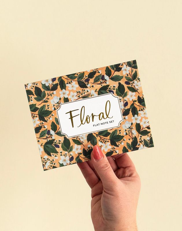Floral - Flat note set