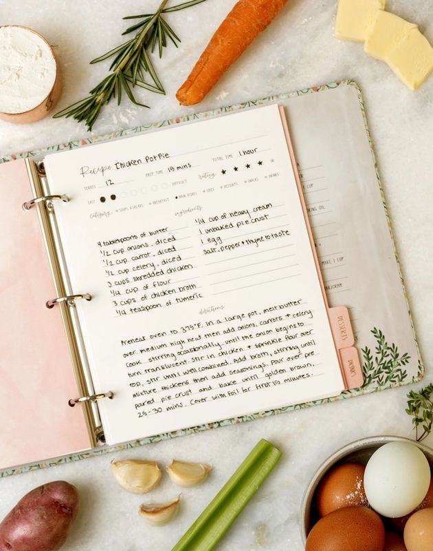 Petite Recipe Page set