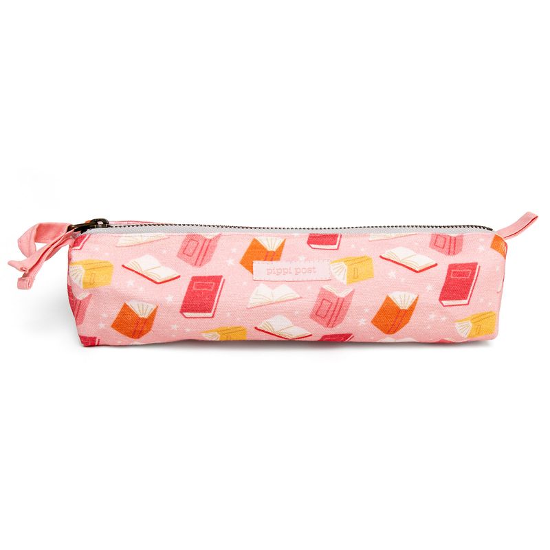 Floating books pencil pouch