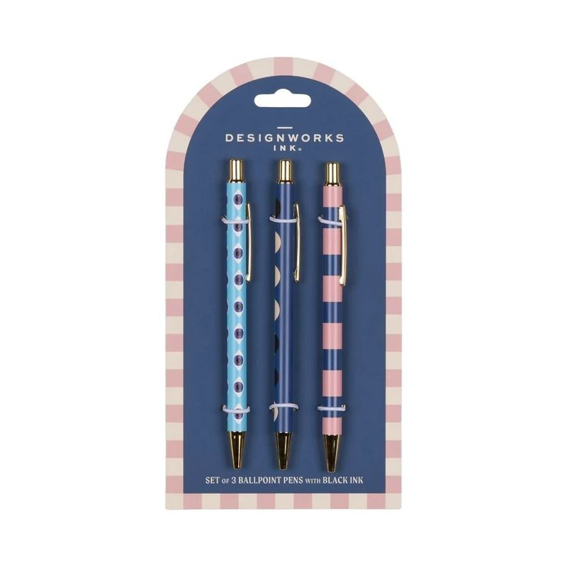 Dopo set of 3 pens Eye Moon &amp; Stripes