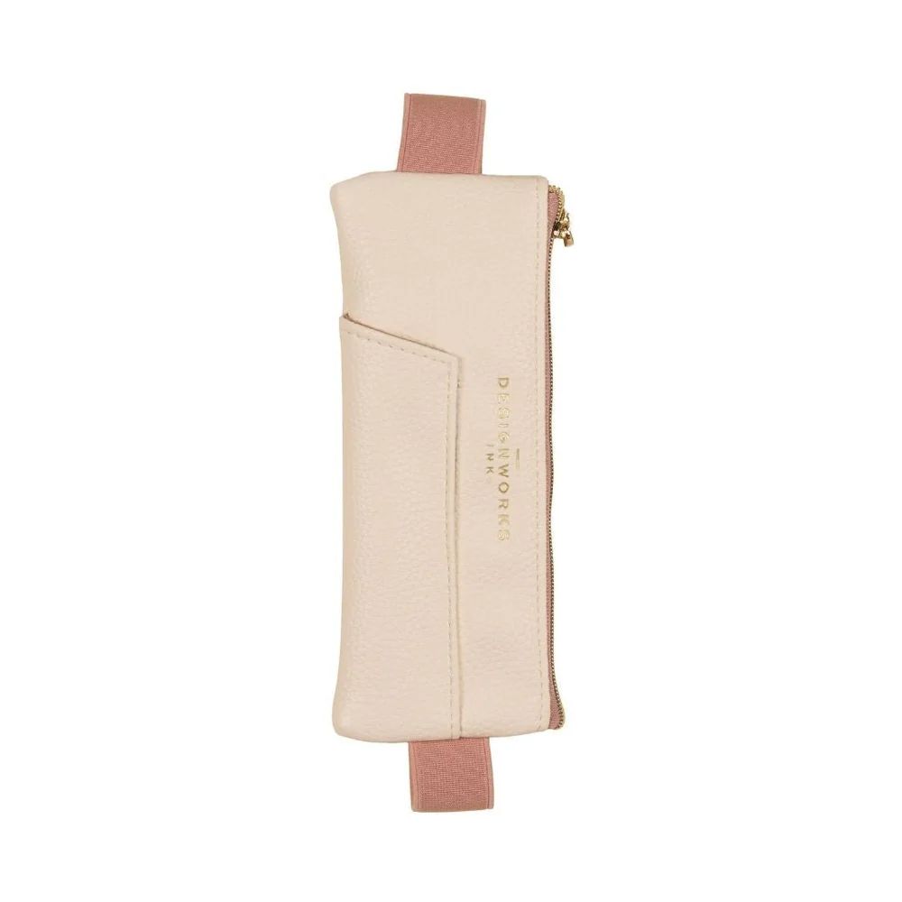 Vegan leather Pen Pouch Cream Taupe