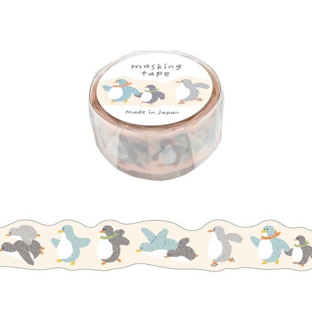 Clear Washi tape - Die cut Penguin