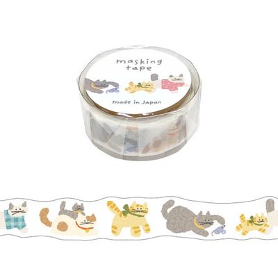 Clear Washi tape - Die cut Cat