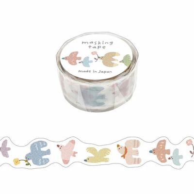 Clear Washi tape - Die cut Bird