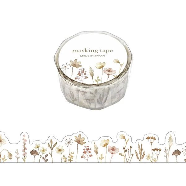 Washi tape - Bronw Flower