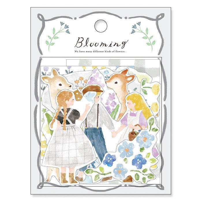 blooming Stickers Gray