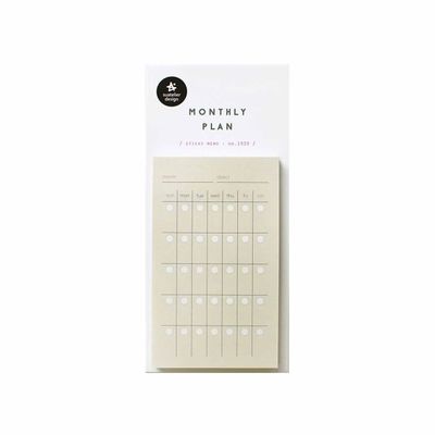 Monthly plan